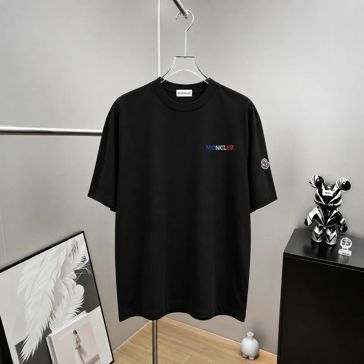 moncle～ 《 》7a tee ， Same Style ， : Black White Coffee Brown Size：S（90-130 ） M（125-150 ） L（135-165 ） XL（160-190 ） XXL（185-220 ）